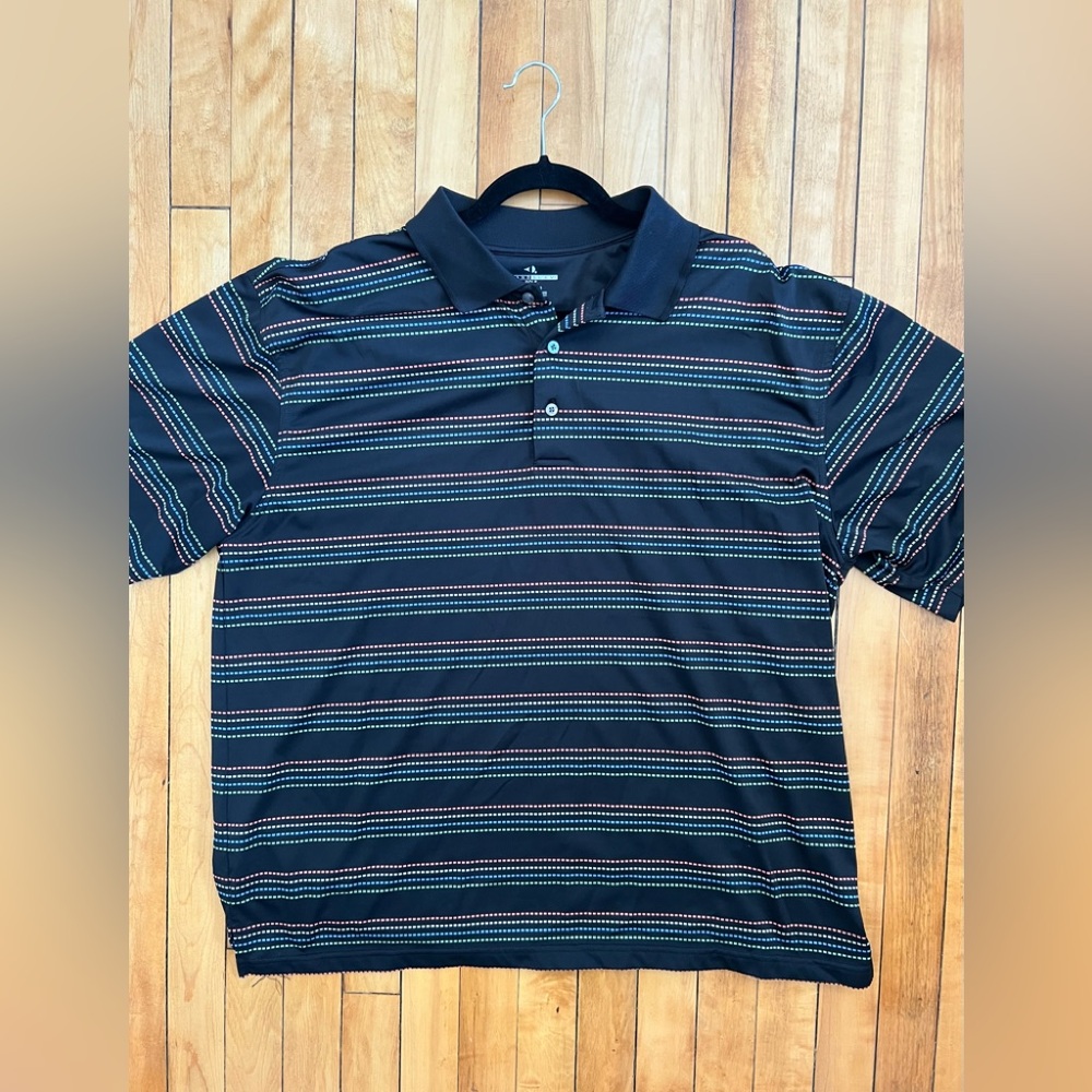 Grand Slam Golf XXL Men’s Stripe Polo Short Sleeve Shirt